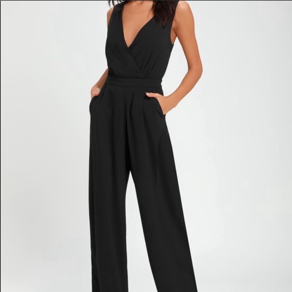 Lulus Pants - Lulus black lace back jumpsuit
